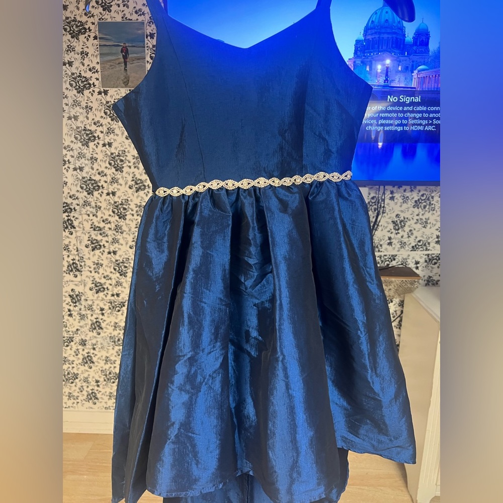 Dress blue and red